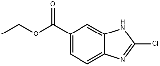 2-CHLORO-3H-BENZIMIDAZOLE-5-CARBOXYLIC ACID ETHYL ESTER Structure