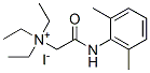 Ethanaminium, 2-((2,6-dimethylphenyl)amino)-N,N,N-triethyl-2-oxo-, iod ide 结构式