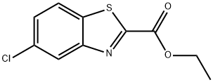 5-クロロベンゾチアゾール-2-カルボン酸エチル 化学構造式
