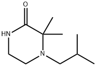 Piperazinone, 3,3-dimethyl-4-(2-methylpropyl)- (9CI) Struktur