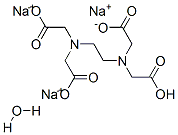 エチレンジアミン四酢酸水素三ナトリウム水和物 化学構造式