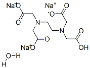 (ETHYLENEDINITRILO)TETRAACETIC ACID, TRISODIUM SALT HYDRATE Structure