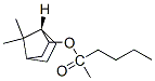 (1R,4R,4α)-1,7,7-トリメチルビシクロ[2.2.1]ヘプタン-2β-オールペンタノアート 化学構造式