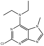 2-Chloro-N6,N6-diethyl-7-methyl-adenine Struktur