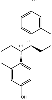4,4'-(1,2-Diethylethylene)bis(3-methylphenol) Structure