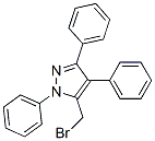 5-(ブロモメチル)-1,3,4-トリフェニル-1H-ピラゾール 化学構造式