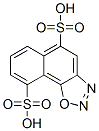 ナフト[2,1-d]-1,2,3-オキサジアゾール-5,9-ジスルホン酸 化学構造式