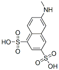 6-(methylamino)naphthalene-1,3-disulphonic acid Structure