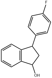3-(4-fluorophenyl)indan-1-ol 结构式