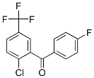 2-クロロ-5-(トリフルオロメチル)フェニル(4-フルオロフェニル)ケトン 化学構造式