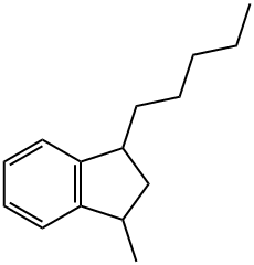 1-methyl-3-pentylindan Struktur