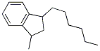 1-hexyl-3-methylindan Structure