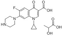 CIPROFLOXACIN LACTATE 化学構造式