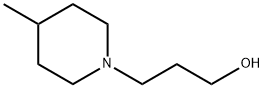 3-(4-メチルピペリジン-1-イル)プロパン-1-オール 化学構造式