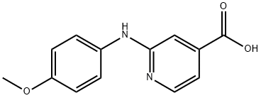 2-[(4-methoxyphenyl)amino]isonicotinic acid Struktur