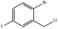 1-ブロモ-2-(クロロメチル)-4-フルオロベンゼン 化学構造式
