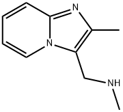 N-メチル-1-(2-メチルイミダゾ[1,2-A]ピリジン-3-イル)メタンアミン 化学構造式