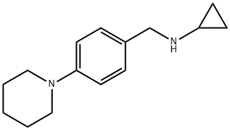 N-(4-PIPERIDIN-1-YLBENZYL)CYCLOPROPANAMINE Structure