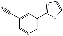 5-(furan-2-yl)pyridine-3-carbonitrile Struktur