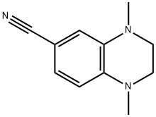 1,2,3,4-四氢-1,4-二甲基-6-喹喔啉甲腈, 857283-87-5, 结构式