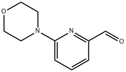 6-モルホリノピリジン-2-カルバルデヒド 化学構造式
