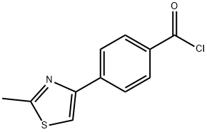 4-(2-METHYL-1,3-THIAZOL-4-YL)BENZOYL CHLORIDE Struktur