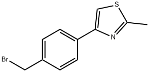 4-[4-(溴甲基)苯基]-2-甲基-1,3-噻唑,857283-95-5,结构式