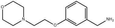 [3-(2-吗啉乙氧基)苯基]甲胺, 857284-08-3, 结构式