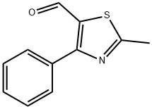 2-甲基-4-苯基噻唑-5-甲醛 结构式
