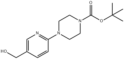 TERT-BUTYL 4-[5-(HYDROXYMETHYL)PYRID-2-YL]PIPERAZINE-1-CARBOXYLATE Structure