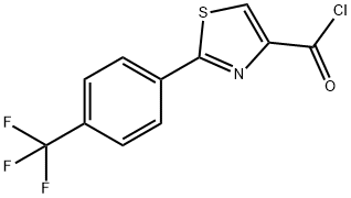 2-[4-(トリフルオロメチル)フェニル]-1,3-チアゾール-4-カルボニルクロリド 化学構造式