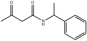 3-オキソ-N-(1-フェニルエチル)ブタンアミド 化学構造式
