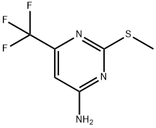 2-(Methylsulfanyl)-6-(trifluoromethyl)-4-pyrimidinamine Struktur
