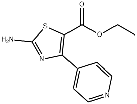 2-AMINO-4-(4-PYRIDINYL)-5-THIAZOLECARBOXYLIC ACID ETHYL ESTER Struktur