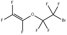 (2-ブロモテトラフルオロエトキシ)トリフルオロエテン 化学構造式