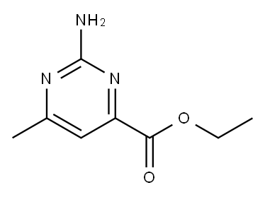ETHYL 2-AMINO-6-METHYLPYRIMIDINE-4-CARBOXYLATE Structure