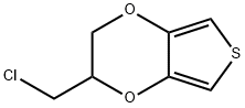 Thieno[3,4-b]-1,4-dioxin,  2-(chloromethyl)-2,3-dihydro- Structure