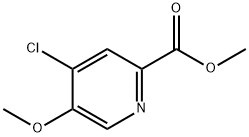 methyl 4-chloro-5-methoxypyridine-2-carboxylate Struktur