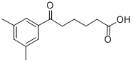6-(3,5-ジメチルフェニル)-6-オキソヘキサン酸 化学構造式