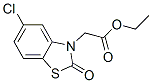 5-クロロ-2-オキソ-3(2H)-ベンゾチアゾール酢酸エチル 化学構造式