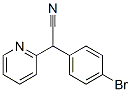 α-(4-ブロモフェニル)-2-ピリジンアセトニトリル 化学構造式