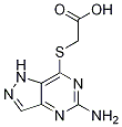 Acetic acid, 2-[(5-aMino-1H-pyrazolo[4,3-d]pyriMidin-7-yl)thio]- Structure