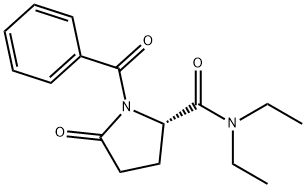 (S)-1-benzoyl-N,N-diethyl-5-oxopyrrolidine-2-carboxamide Structure