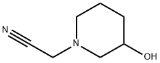2-(3-hydroxypiperidin-1-yl)acetonitrile Struktur