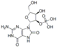 8-oxoguanosine 2'-phosphate Structure