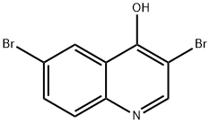 3,6-DIBROMO-4-HYDROXYQUINOLINE Struktur