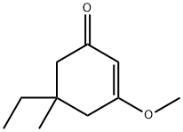 -delta-2-Cyclohexenone,5-ethyl-3-methoxy-5-methyl- Structure