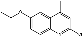 2-CHLORO-6-ETHOXY-4-METHYLQUINOLINE Structure