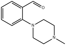 2-(4-メチルピペラジノ)ベンズアルデヒド 化学構造式