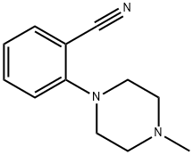 2-(4-甲基哌嗪-1-基)苯腈, 85803-63-0, 结构式